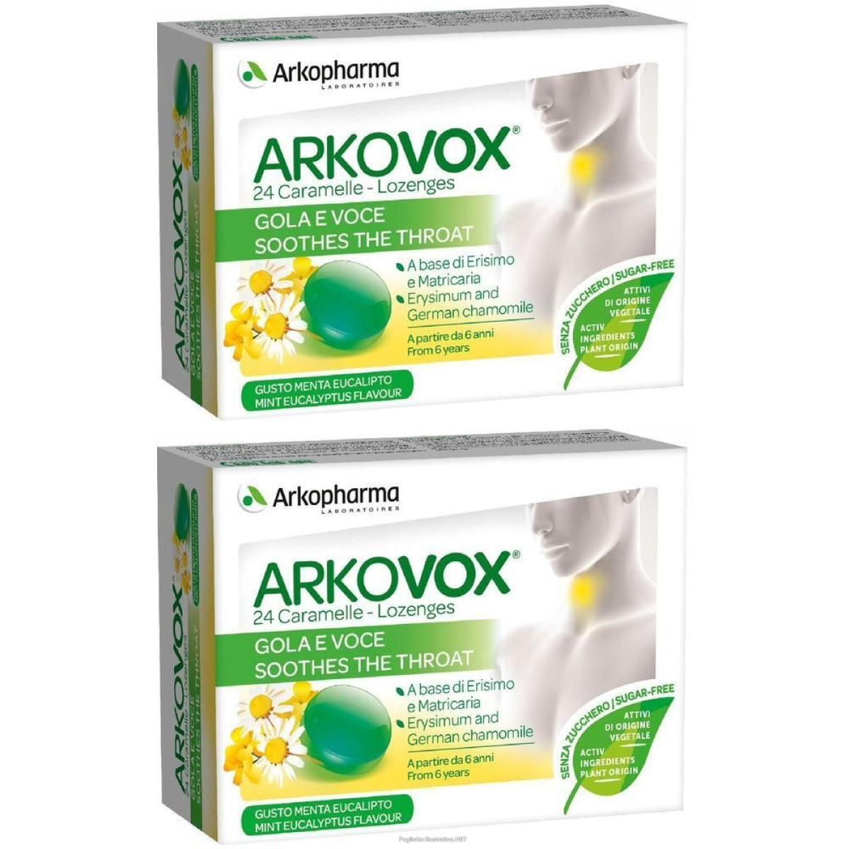 Cerca Offerte di arkopharma arkovox® menta eucalipto 2x24x2,4 g caramelle e acquista online