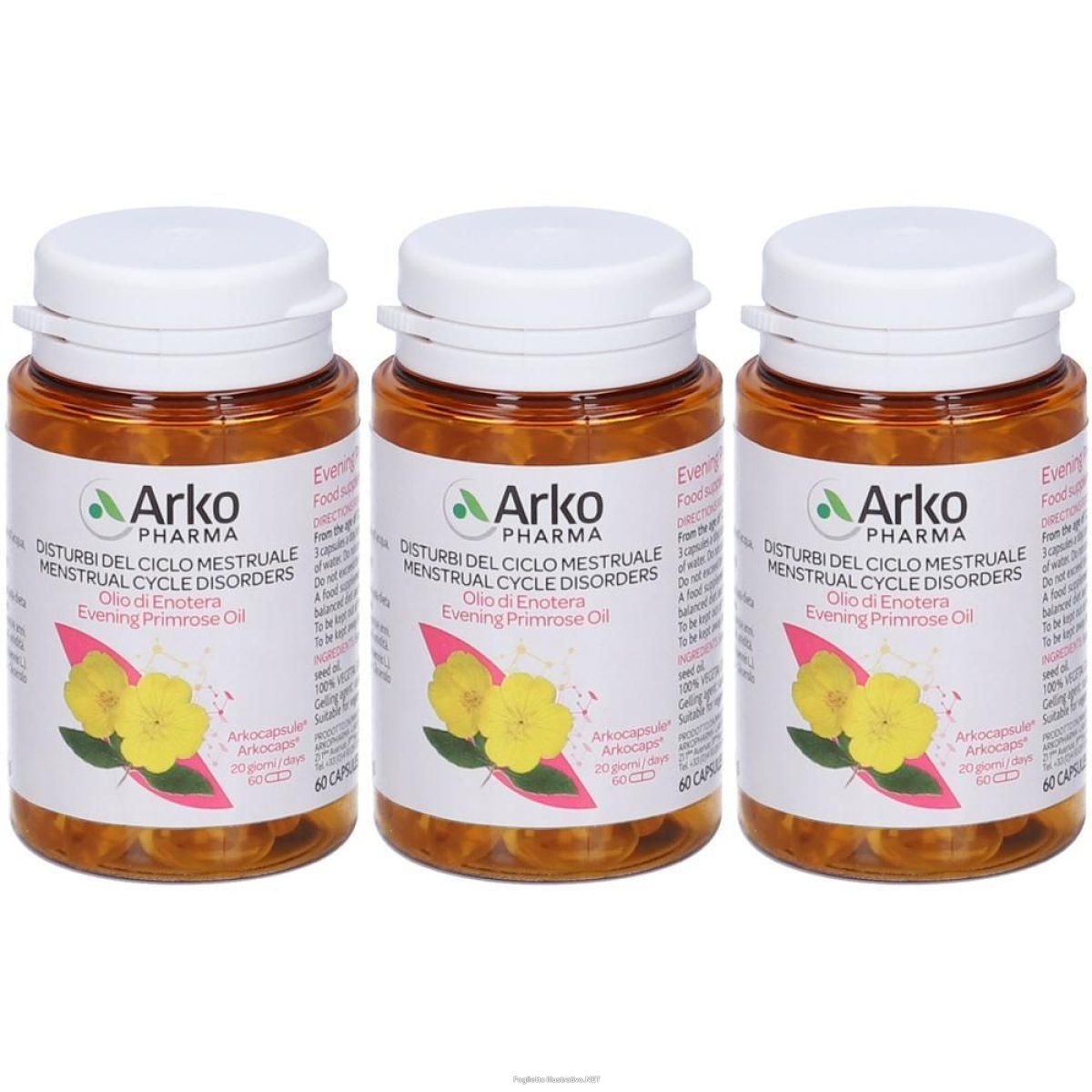 Cerca Offerte di arkopharma olio di enotera bio integratore alimentare 3x37 g capsule e acquista online