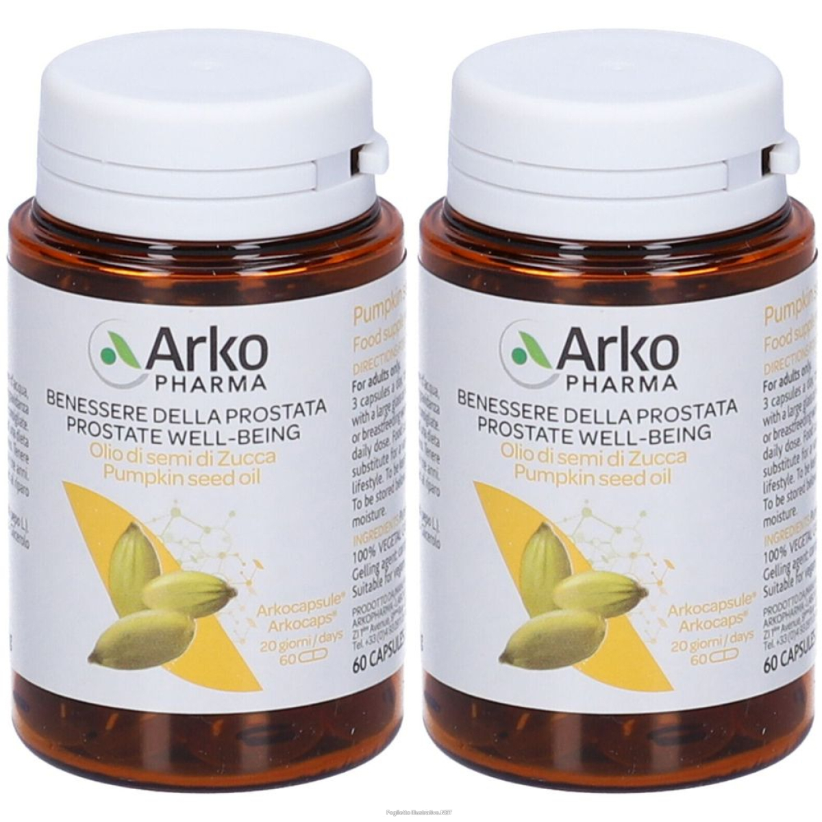 Cerca Offerte di arkopharma olio di semi zucca 600 mg di acido linoleico set da 2 2x e acquista online