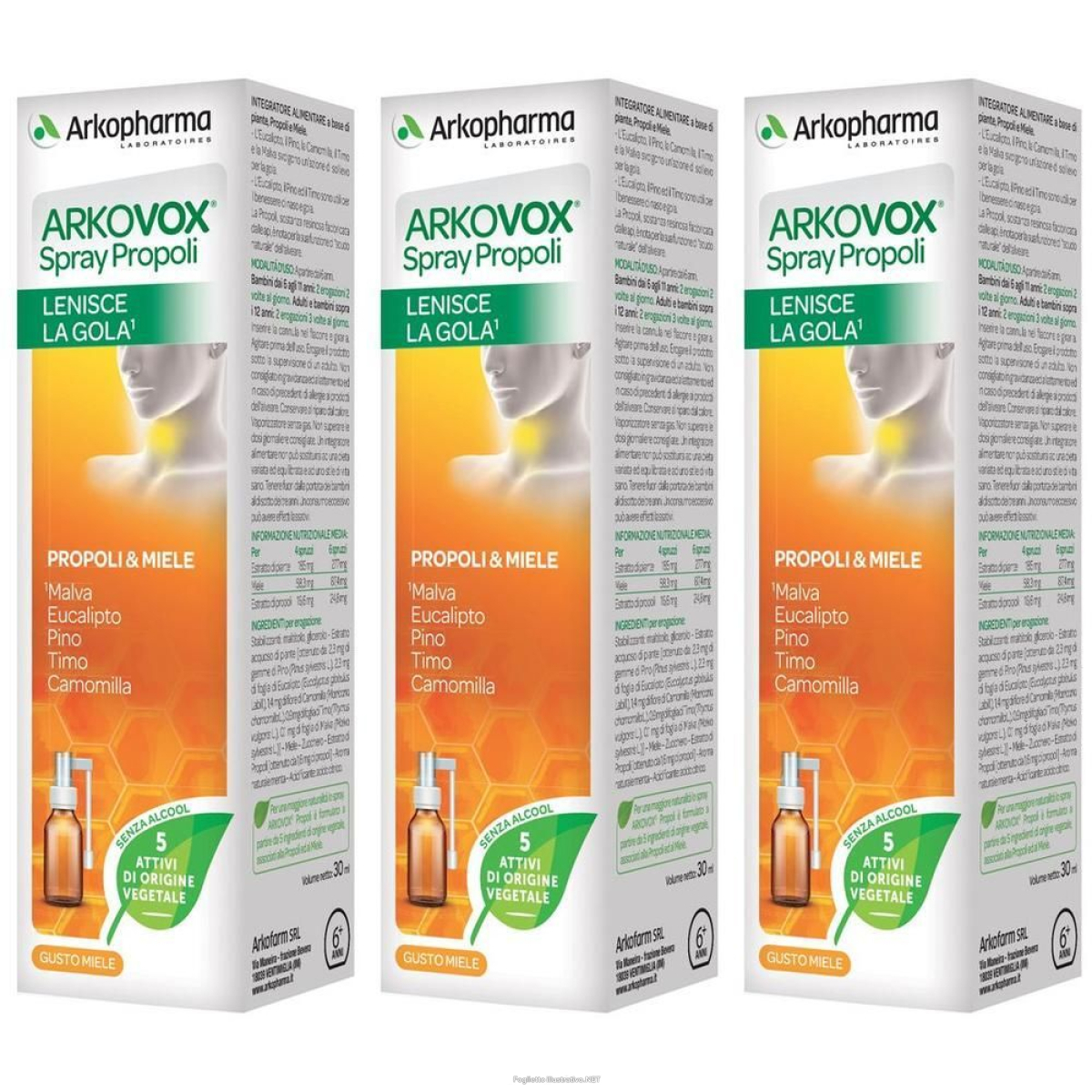 Cerca Offerte di arkopharma spray propoli 3x30 ml e acquista online