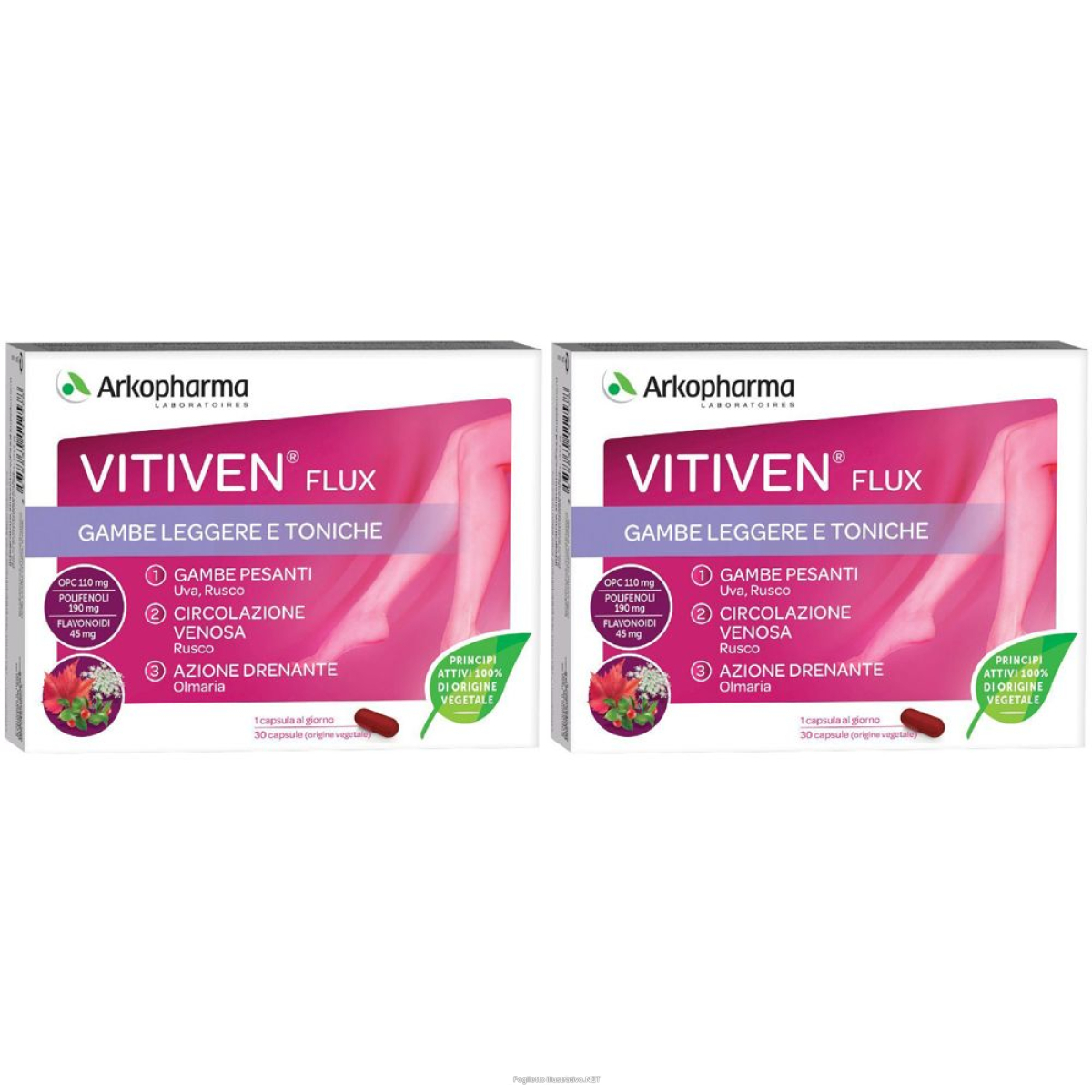 Cerca Offerte di arkopharma vitiven® flux set da 2 2x30 pz capsule e acquista online
