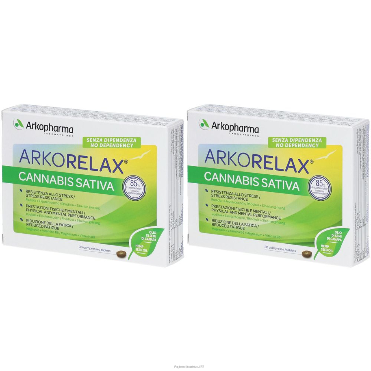 Cerca Offerte di arkorelax® cannabis sativa set da 2 2x28 g compresse e acquista online