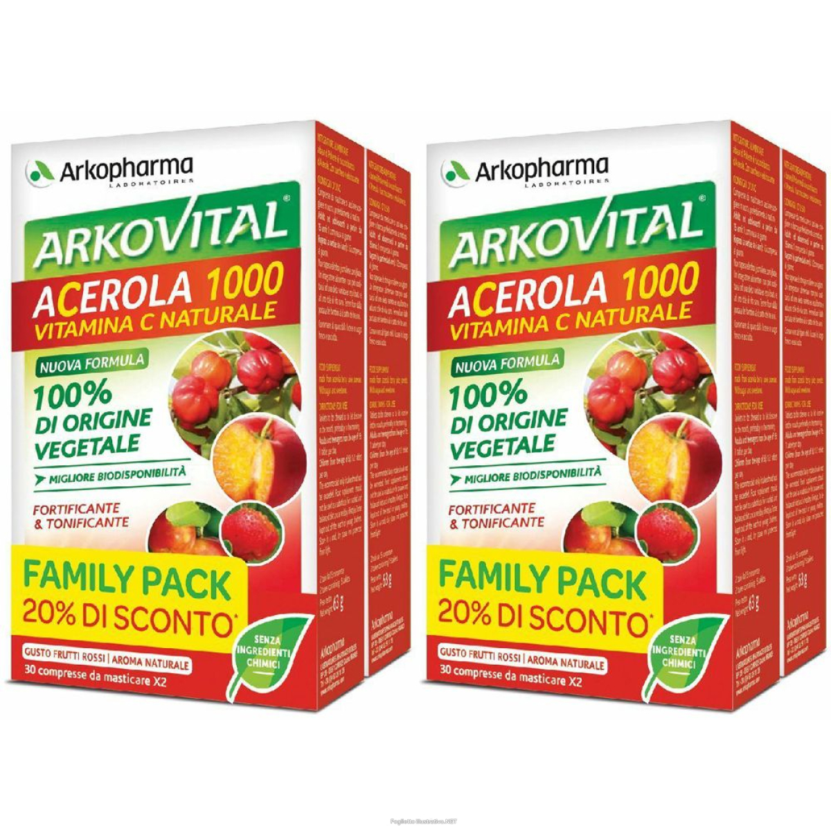 Cerca Offerte di arkovital® acerola 1000 set da 2 2x60 pc compresse e acquista online