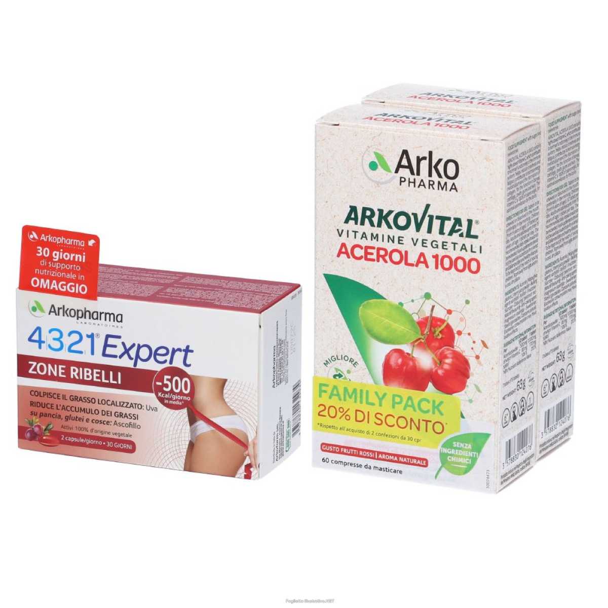 Cerca Offerte di arkovital acerola + 4321 slim zone ribelli 1 pz set e acquista online
