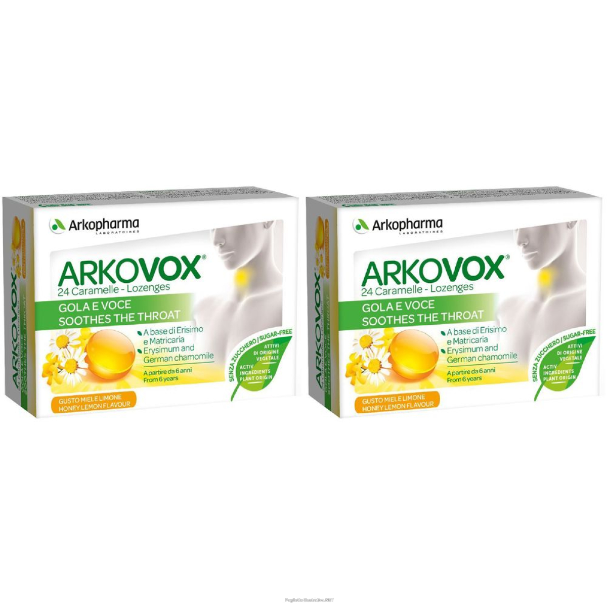 Cerca Offerte di arkovox gola e voce set da 2 2x24x2 g caramelle e acquista online