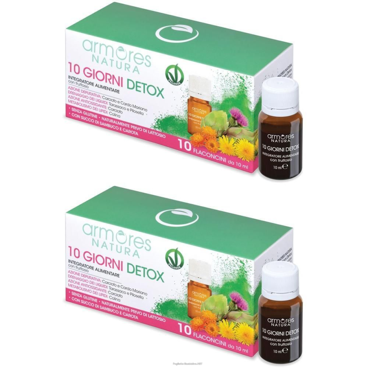 Cerca Offerte di armores natura 10 giorni detox flaconcini da ml 2x10x10 ml soluz e acquista online