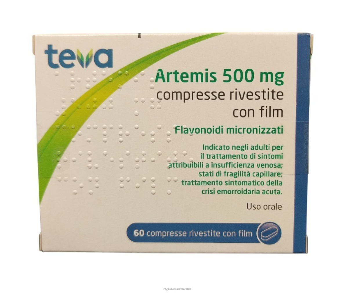 Cerca Offerte di artemis 500mg trattamento dei sintomi di insuficienza venosa e crisi emorroidaria acuta 60 compresse e acquista online
