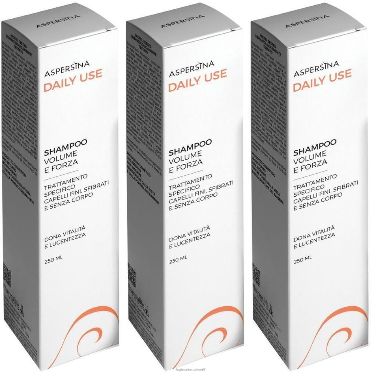 Cerca Offerte di aspersina daily use shampoo volume e forza 3x250 ml e acquista online