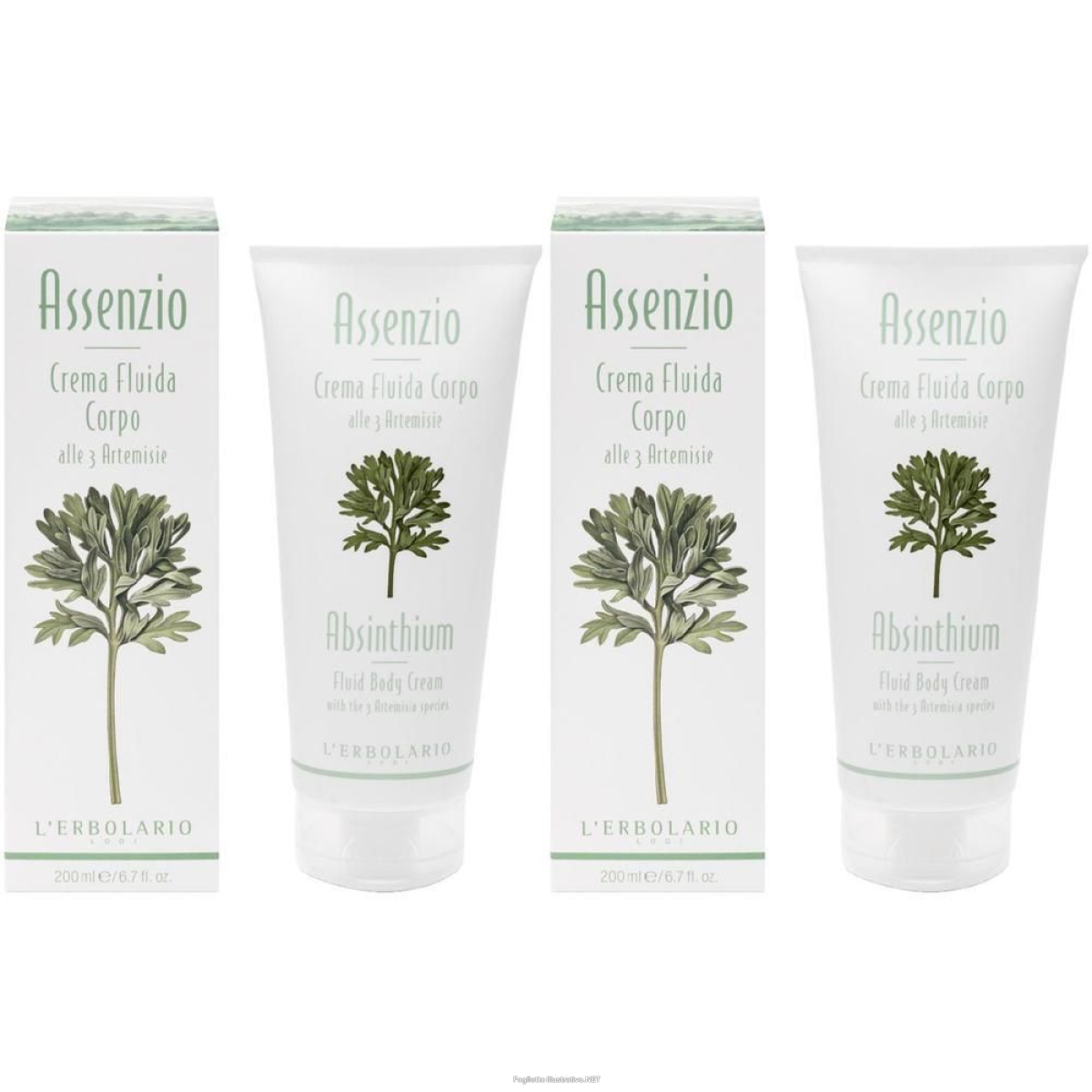 Cerca Offerte di assenzio crema fluida corpo 200 ml 2x200 ml e acquista online