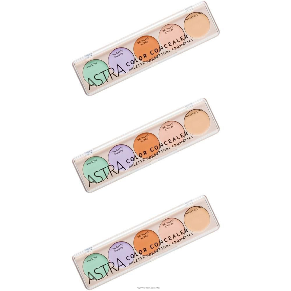 Cerca Offerte di astra make-up color concealer - palette viso correttori cromatici 3x6, e acquista online