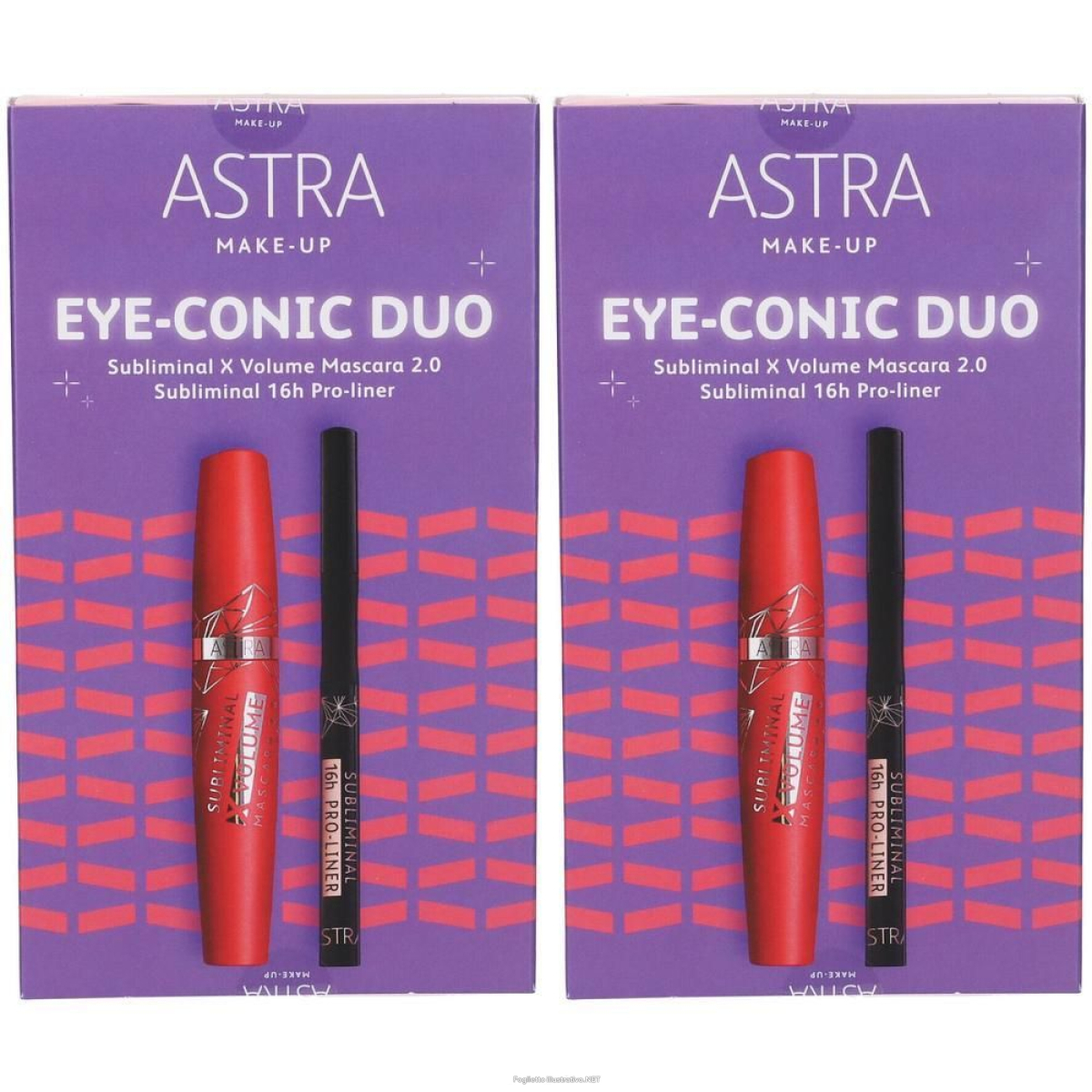 Cerca Offerte di astra makeup kit regalo eye conic duo combo occhi matita + mascara 2x1 e acquista online