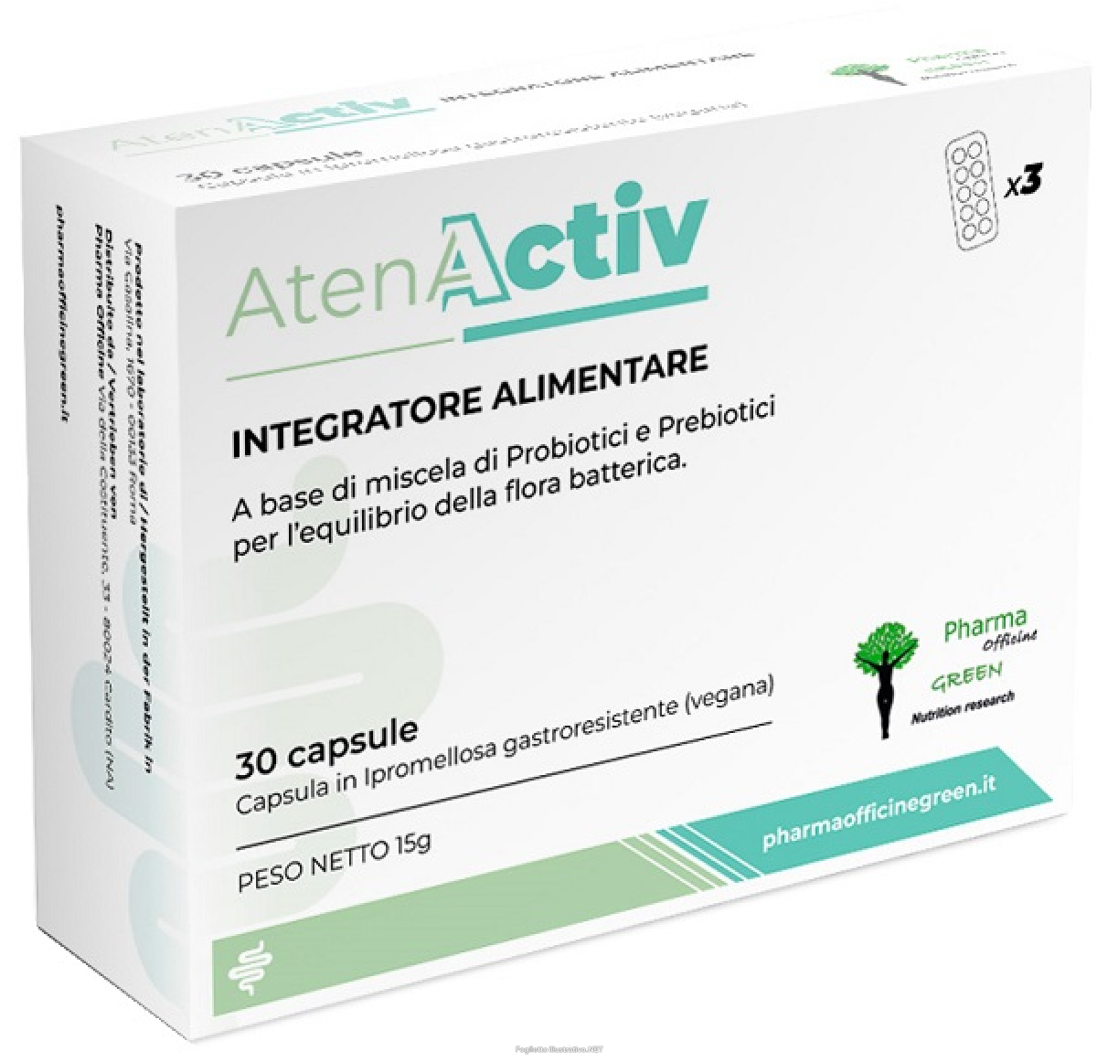 Cerca Offerte di atenactiv integratore per l’equilibrio della flora batterica intestinale 30 capsule e acquista online