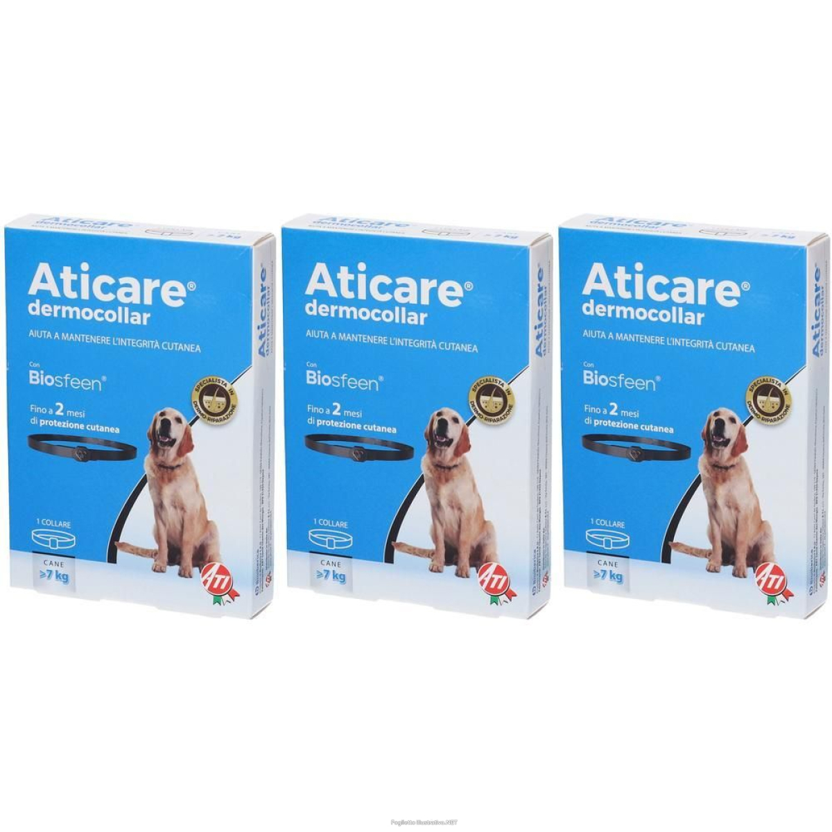Cerca Offerte di aticare dermocollar cani con peso superiore a 7 kg 3x1 st e acquista online
