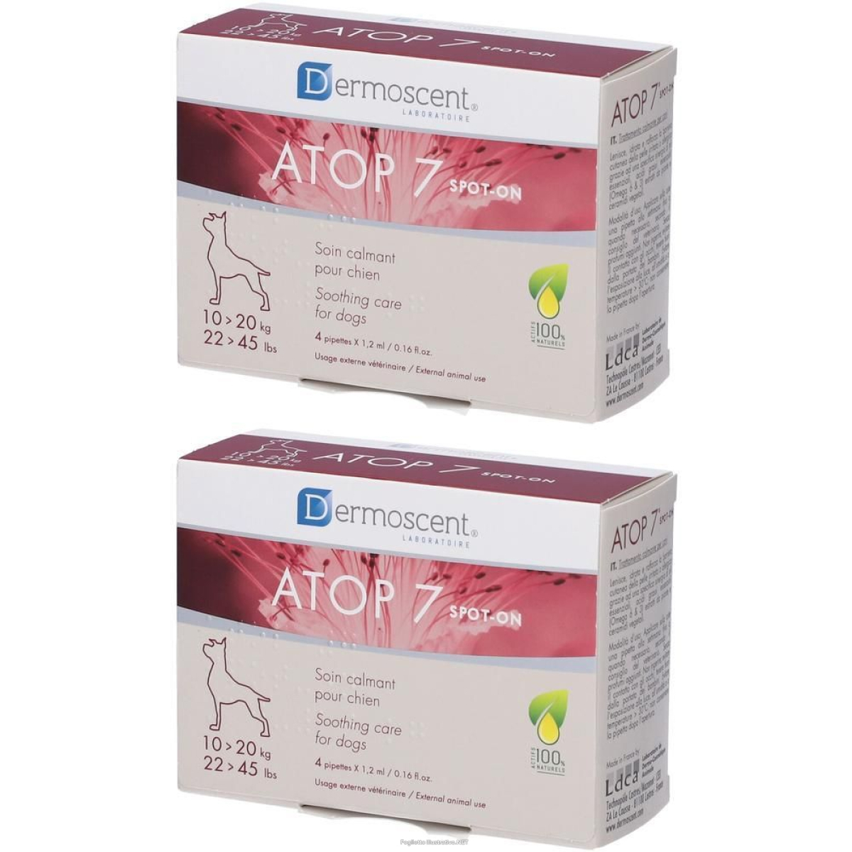 Cerca Offerte di Atop 7 Spot-On Dogs&cats 10-20 Kg 4 Pipette X 1,2 ml 2x4,8 ml e acquista online
