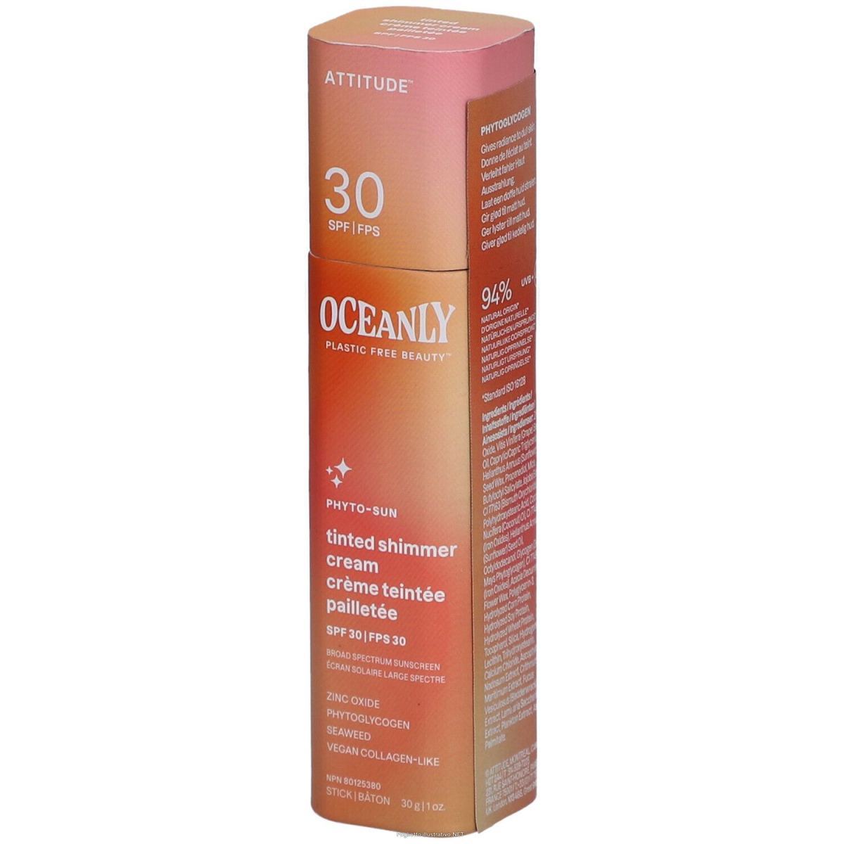 Cerca Offerte di attitude oceanly phyto sun | crème teintée pailletée spf30 30 g crema e acquista online