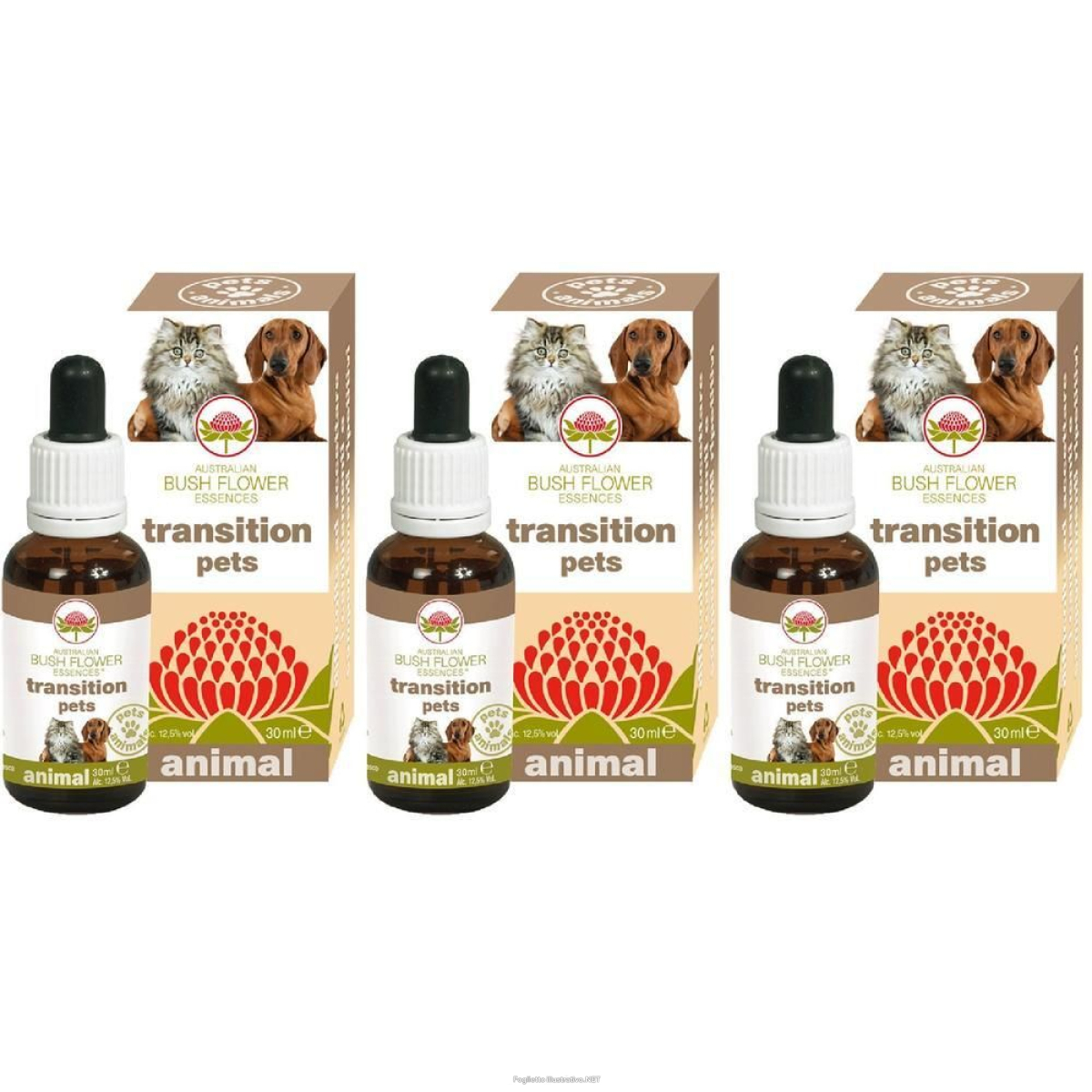 Cerca Offerte di australian bush flower essences transition pets 3x30 ml gocce e acquista online