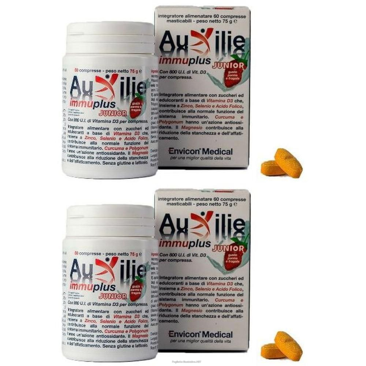 Cerca Offerte di auxilie immuplus junior 30 compresse 2x37,5 g e acquista online