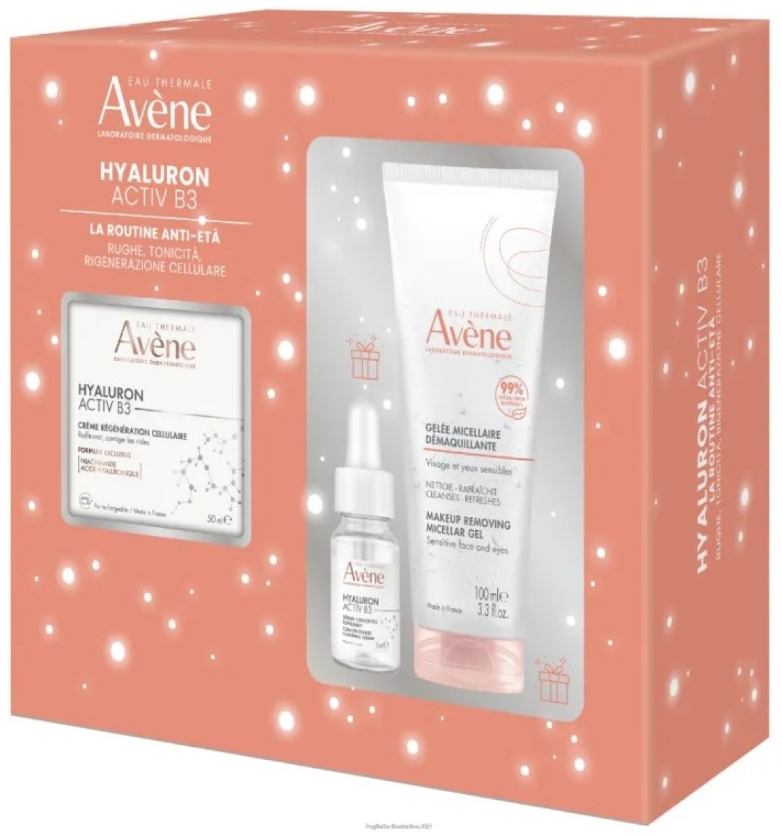 Cerca Offerte di avène hyaluron activ b3 routine anti-età cofanetto con crema rigenerante 50ml + siero rimpolpante 10ml in omaggio + gel micellare struccante 100ml in e acquista online