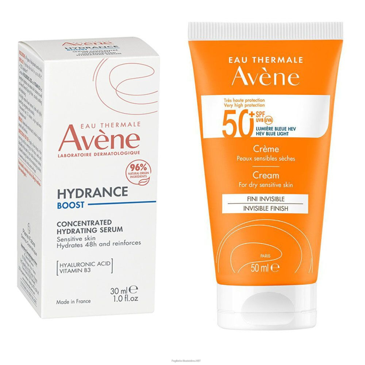 Cerca Offerte di avène hydrance boost siero concentrato idratante + crema spf50+ solare e acquista online