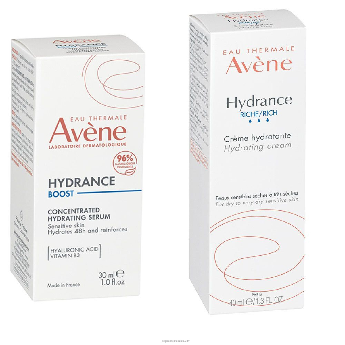 Cerca Offerte di avène hydrance boost siero concentrato idratante + ricca crema idratan e acquista online