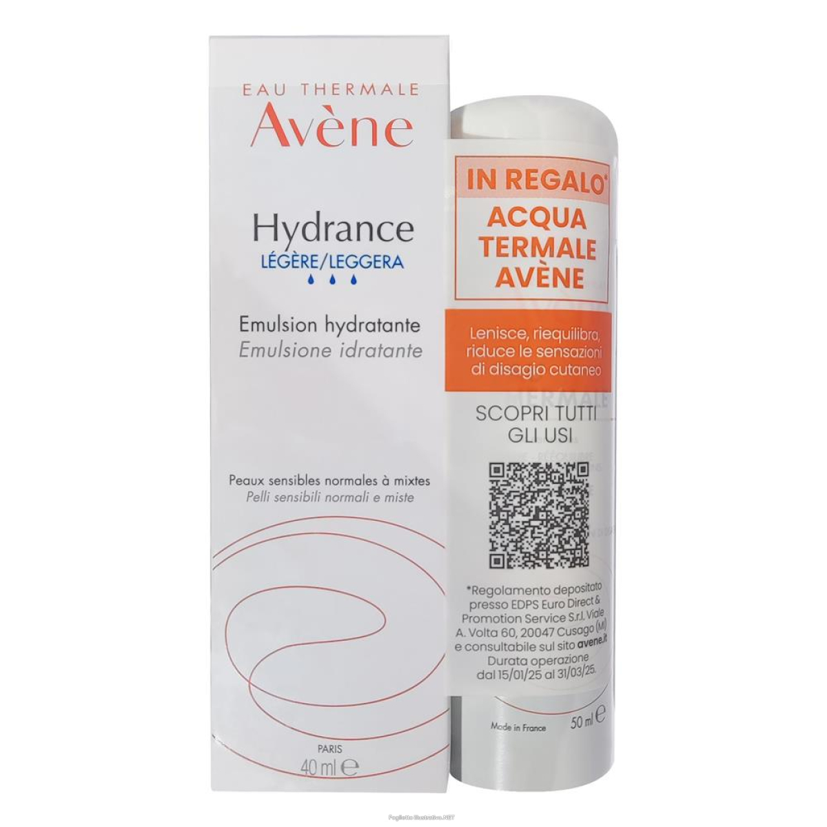 Cerca Offerte di avene hydrance crema leggera 40 ml + acqua termale 50 ml e acquista online