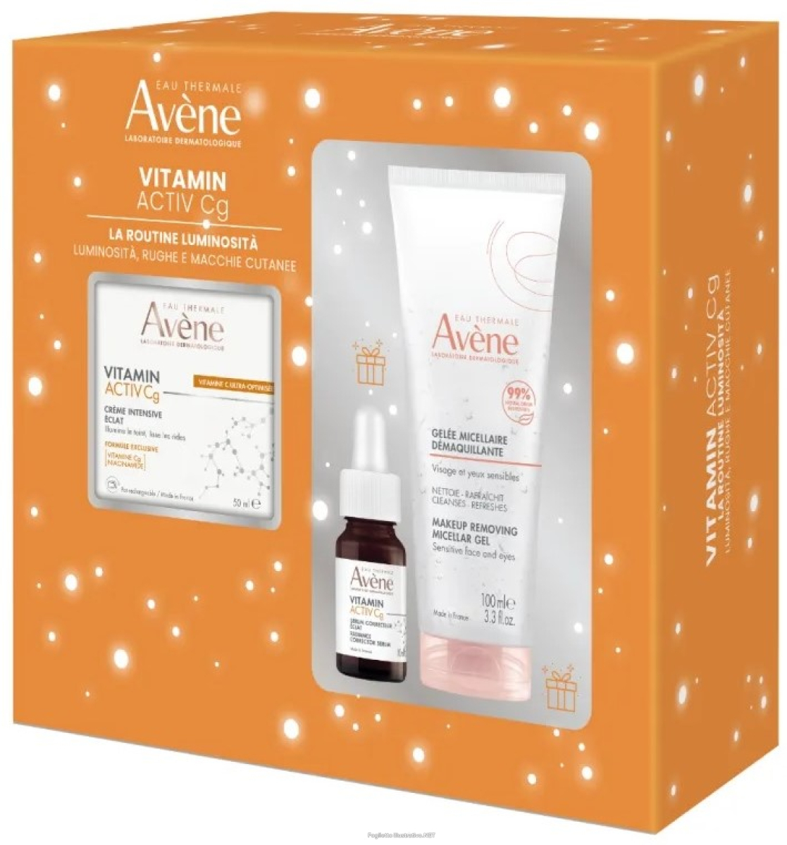 Cerca Offerte di avène vitamin activ cg routine luminosità cofanetto con crema intensa illuminante 50ml + siero correttore 10ml in omaggio + gel micellare struccante e acquista online