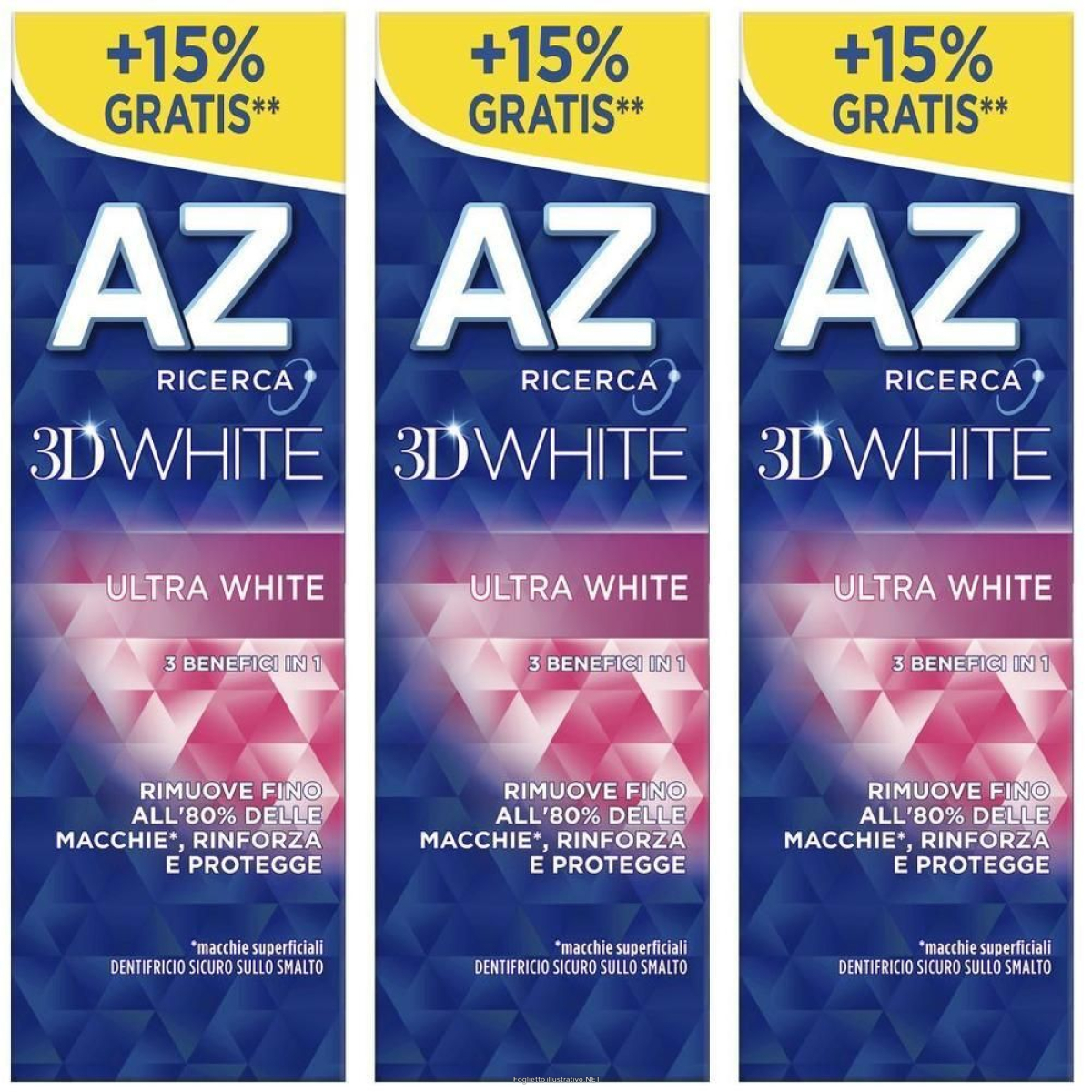 Cerca Offerte di az 3d ultrawhite dentifricio 65 ml 3x65 ml e acquista online