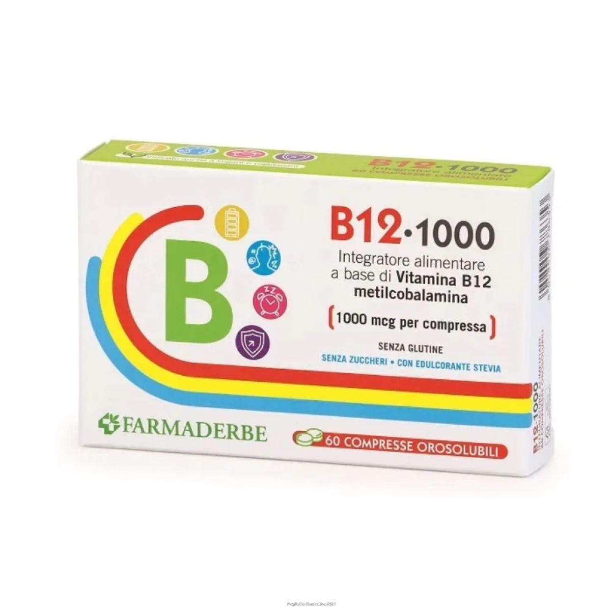 Trova Offerte di b12-1000 integratore energizzante e per il benessere del sistema nervoso e immunitario 60 compresse orosolubili e compra online