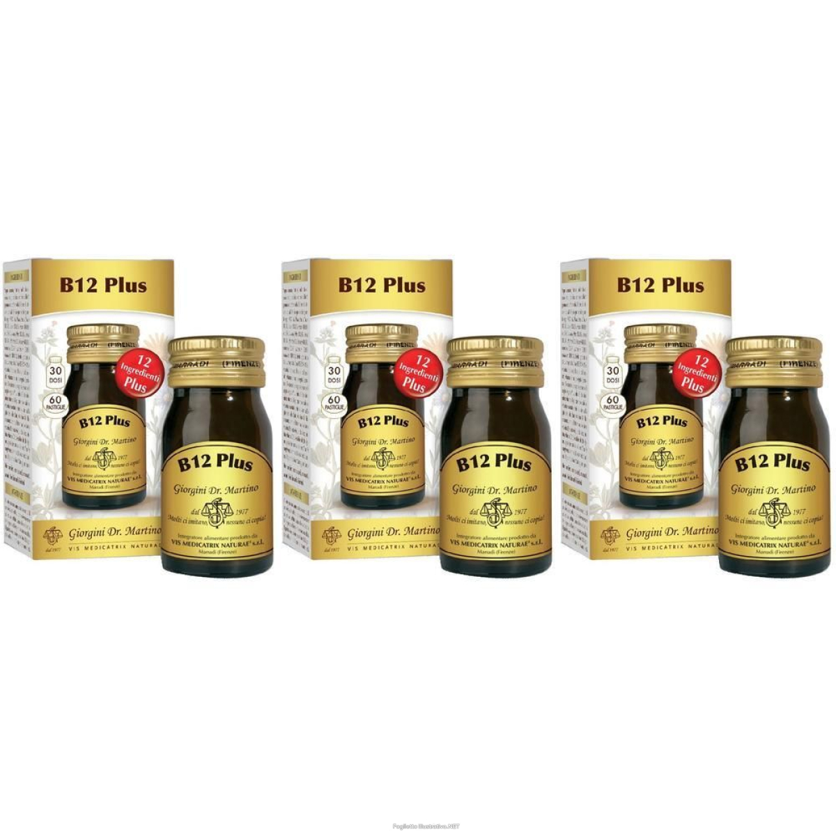 Trova Offerte di b12 plus 60 pastiglie 3x60 pz e compra online