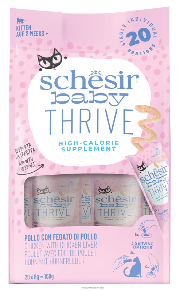 Trova Offerte di baby thrive mousse pollo con fegato di pollo per kitten - 20x8gr e compra online