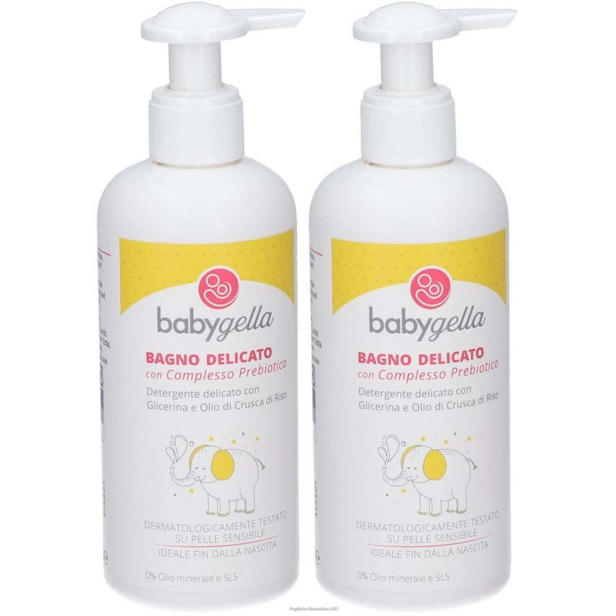 Trova Offerte di babygella bagno delicato con complesso prebiotico dispenser 2x250 ml e compra online