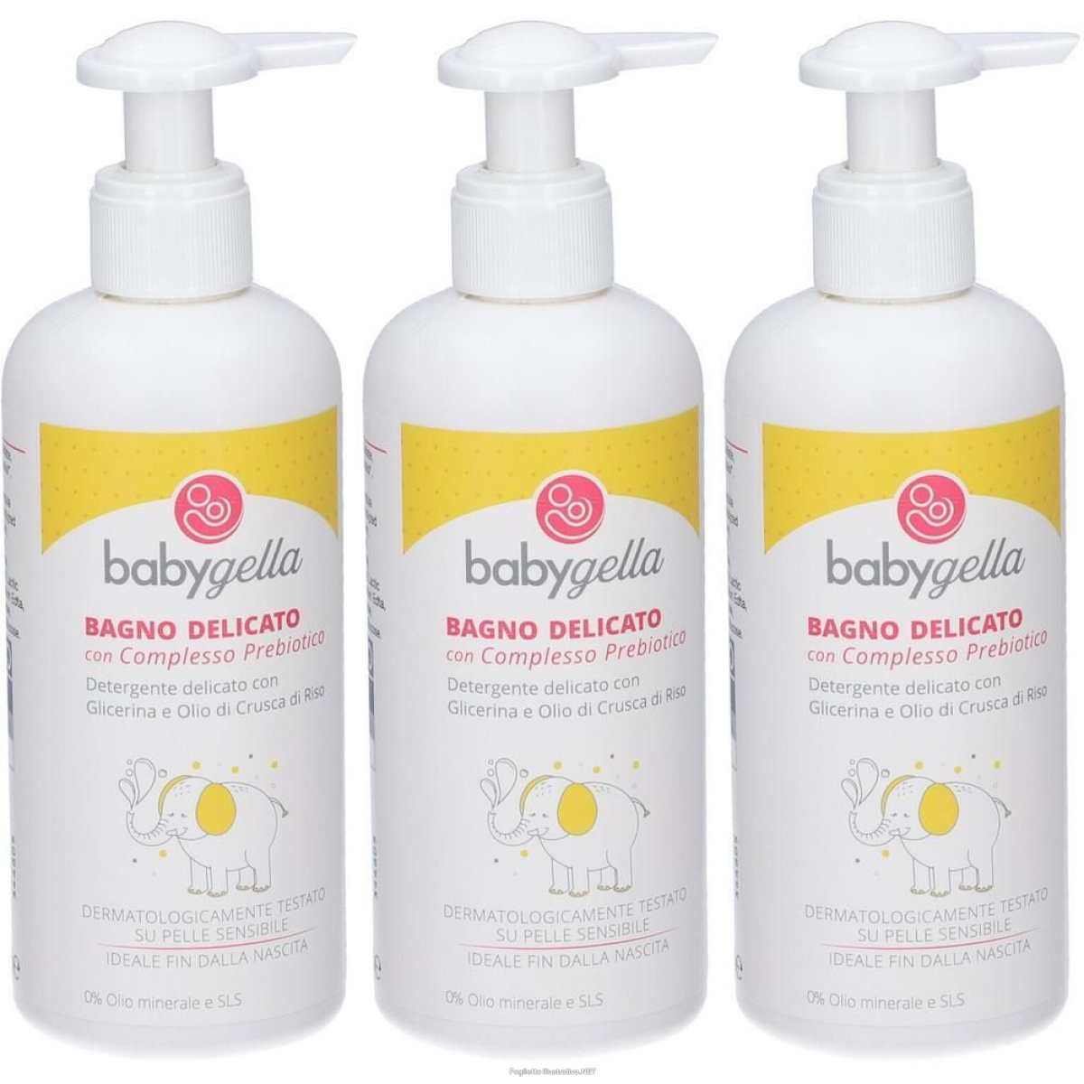 Trova Offerte di babygella bagno delicato con complesso prebiotico dispenser 3x250 ml e compra online