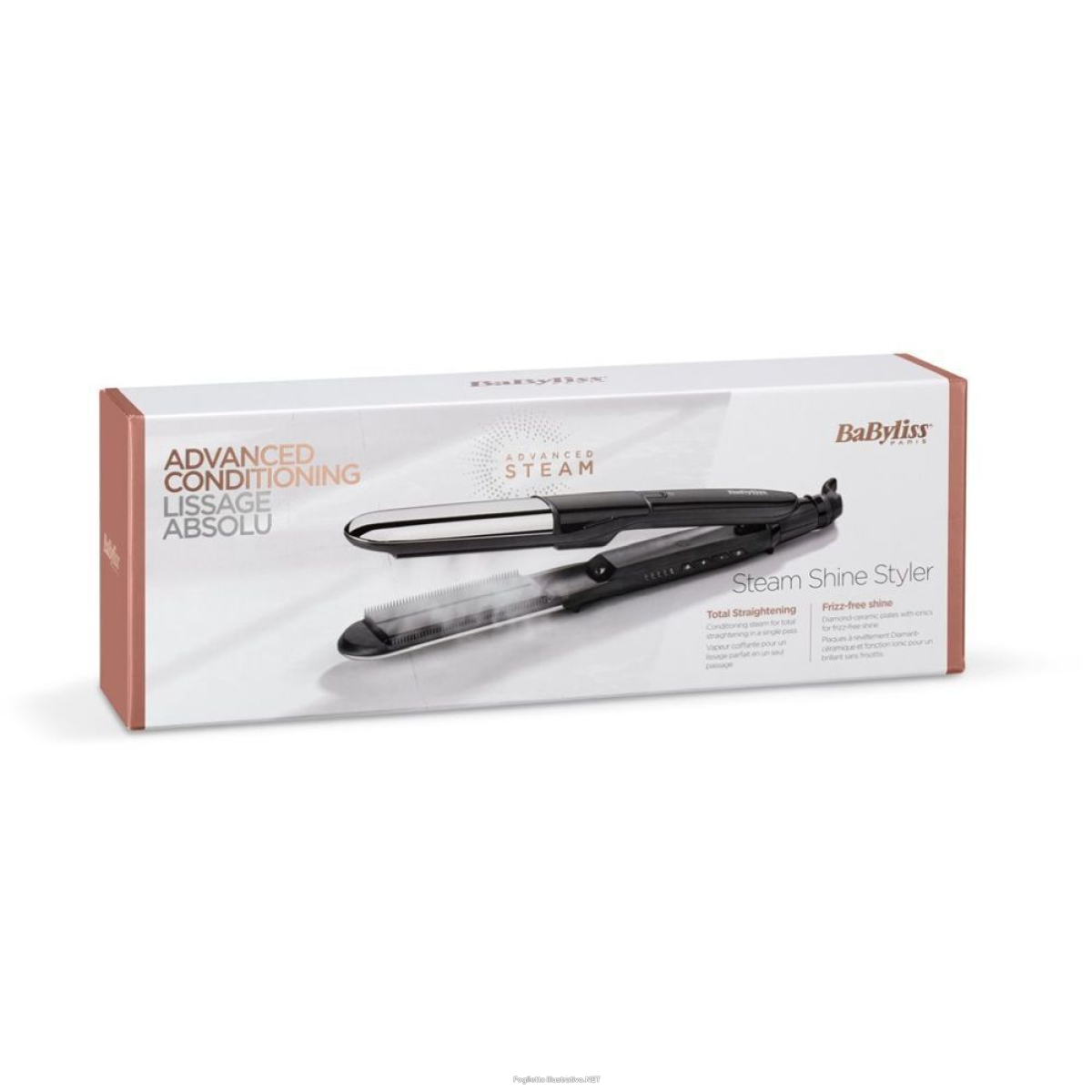 Trova Offerte di babyliss steam mist styler piastra per capelli vapore nero, argento 67 e compra online