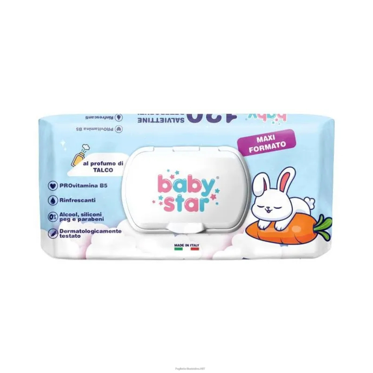 Trova Offerte di babystar salviettine bebe' talco 120 pezzi e compra online