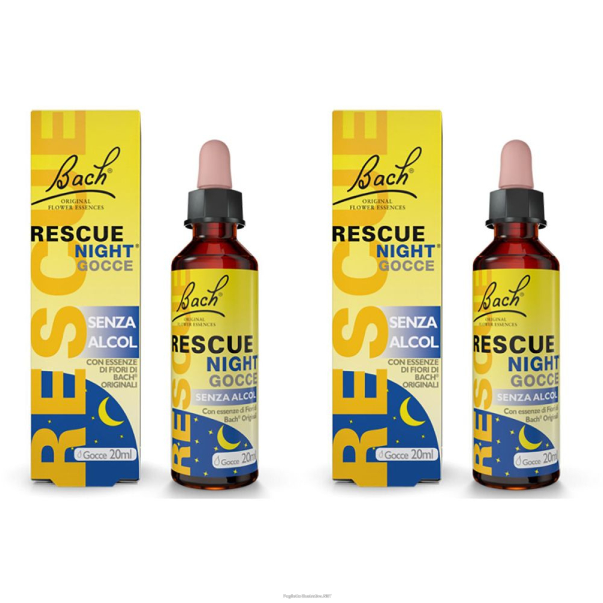 Trova Offerte di bach® rescue night senza alcol set da 2 2x20 ml gocce e compra online
