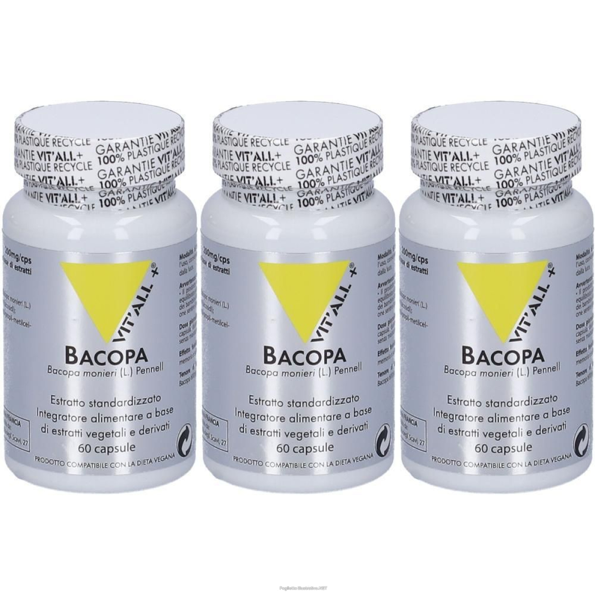Trova Offerte di bacopa vitall + 3x16 g capsule e compra online