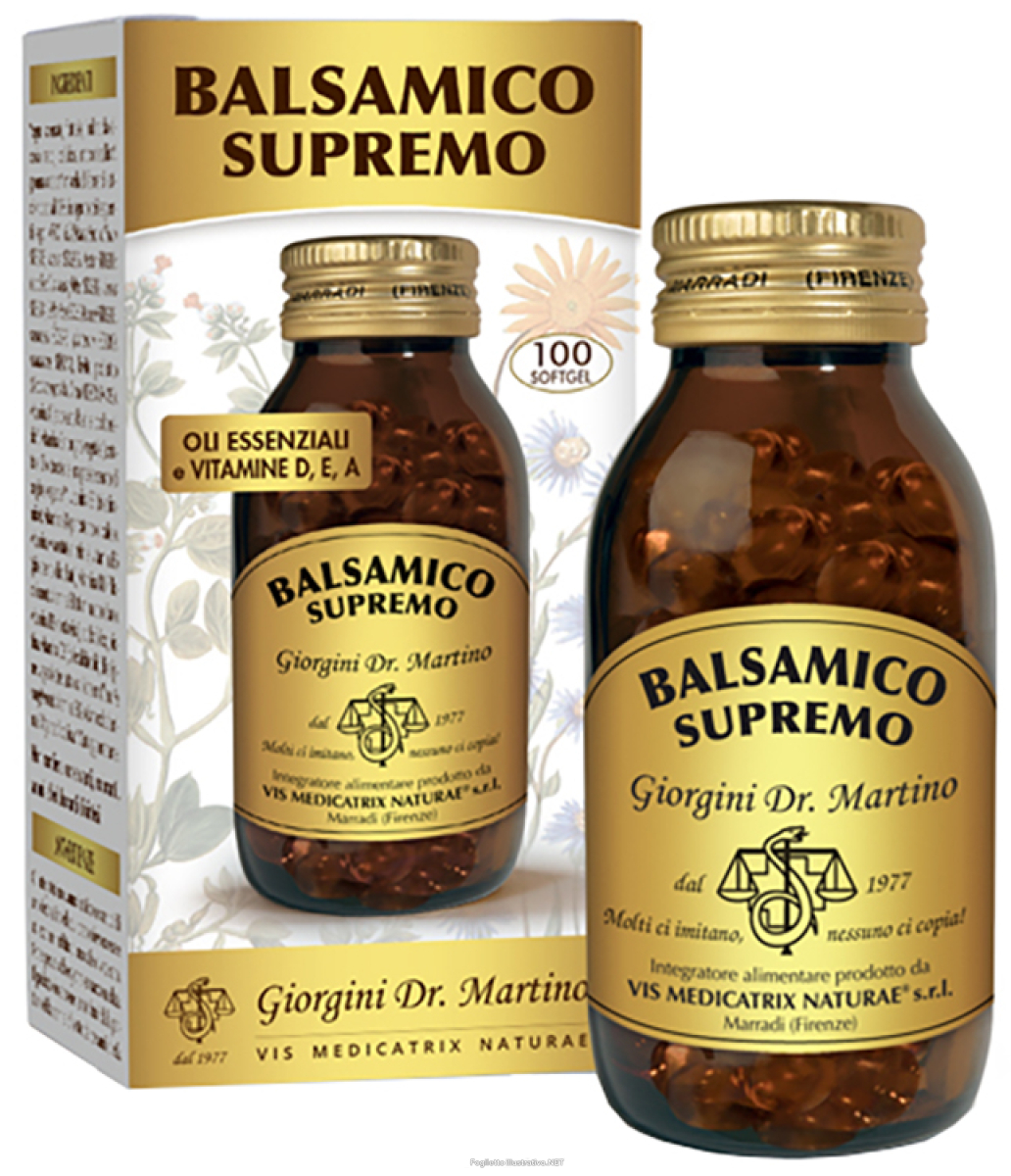 Trova Offerte di balsamico supremo integratore per il benessere delle vie respiratorie 100 softgel e compra online