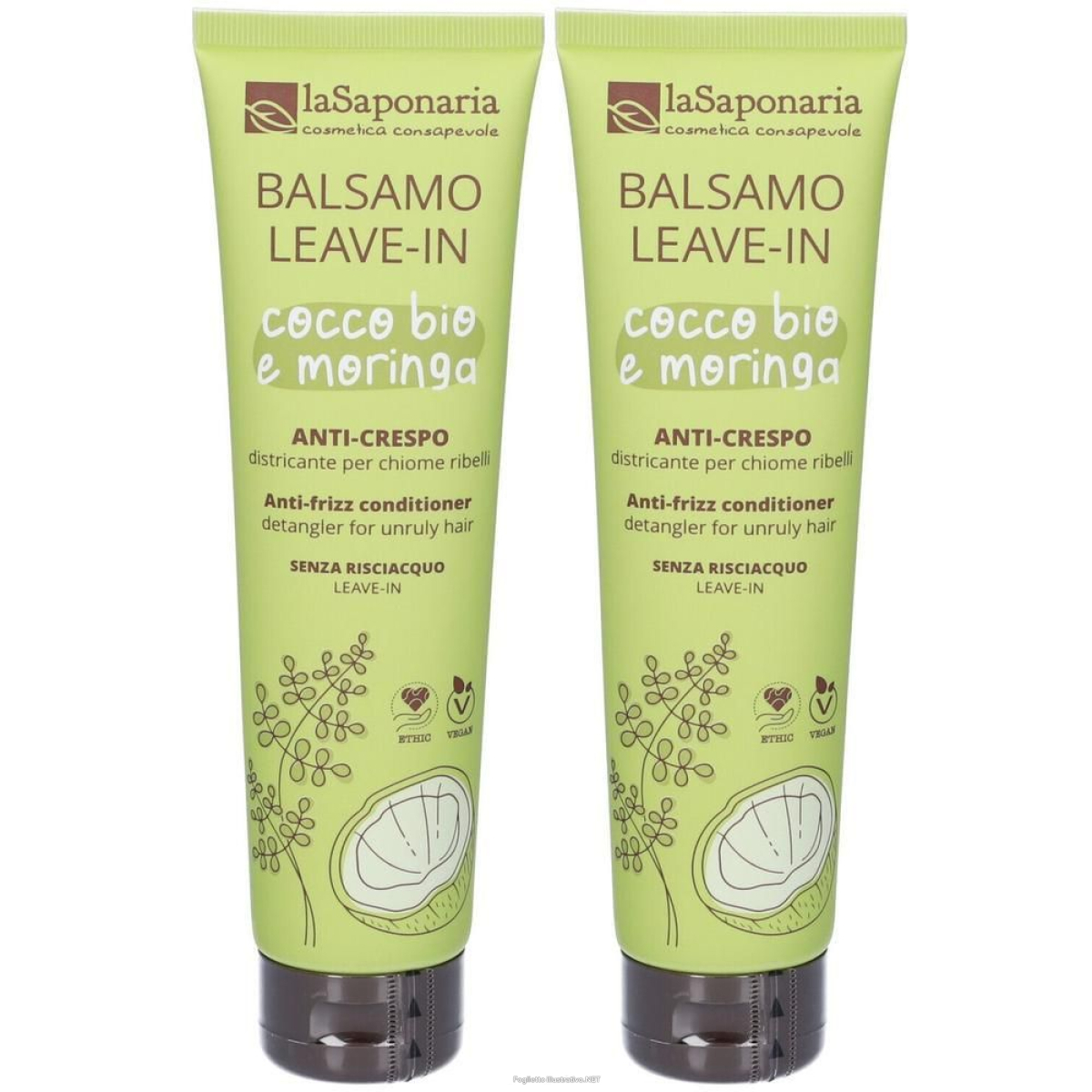 Trova Offerte di balsamo capelli leave-in anti-crespo 2x150 ml e compra online