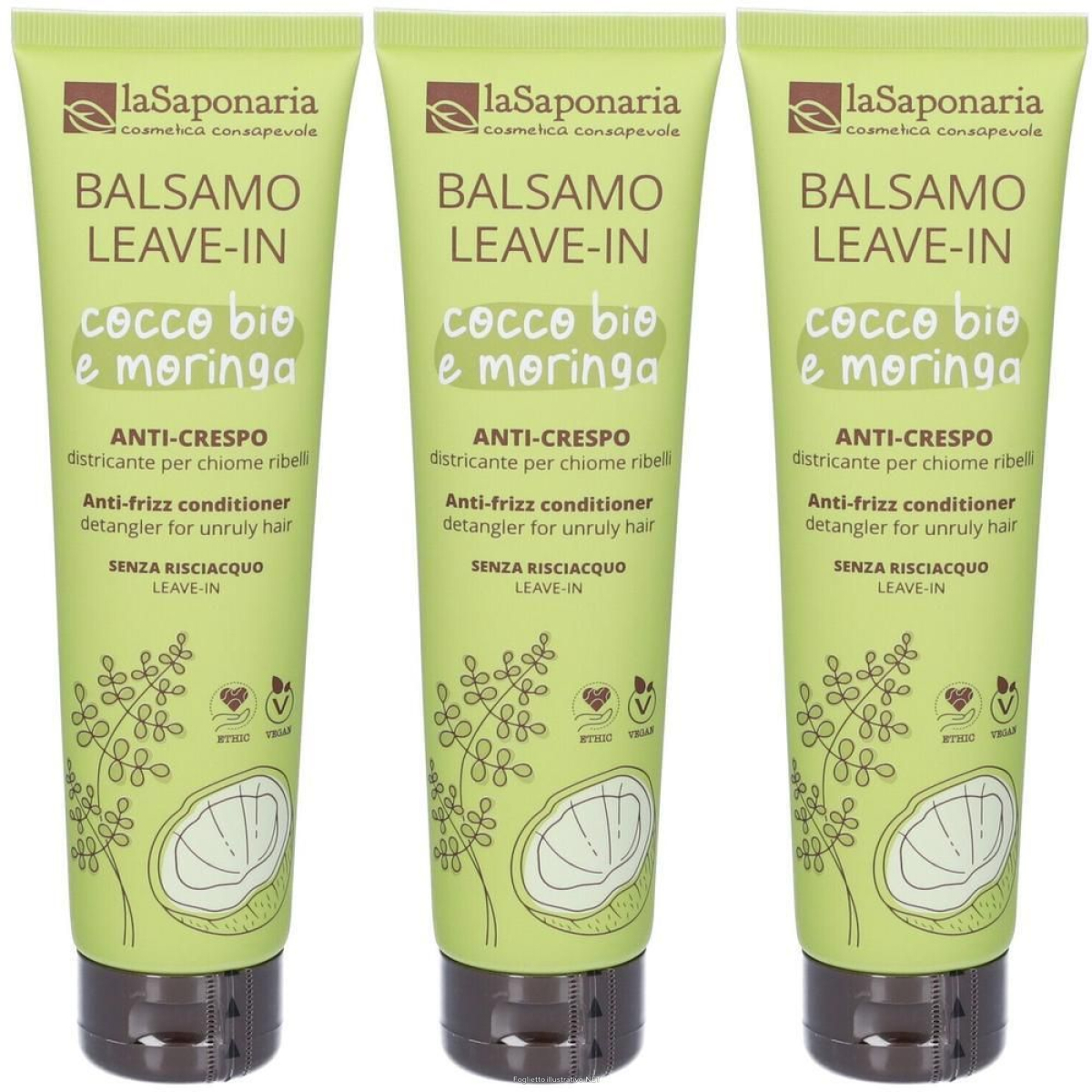 Trova Offerte di balsamo capelli leave-in anti-crespo 3x150 ml e compra online