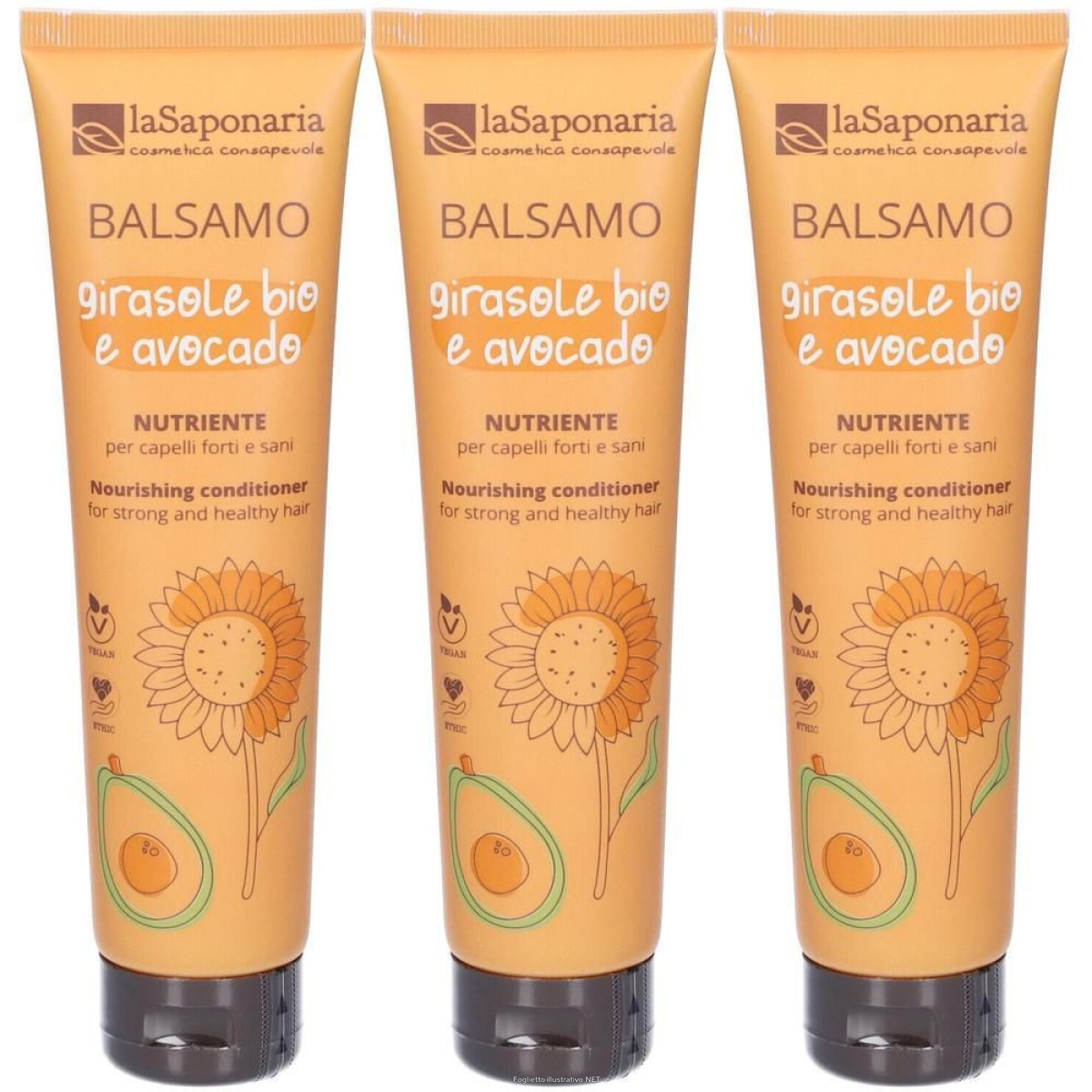 Trova Offerte di balsamo capelli nutriente girasole bio 3x150 ml e compra online