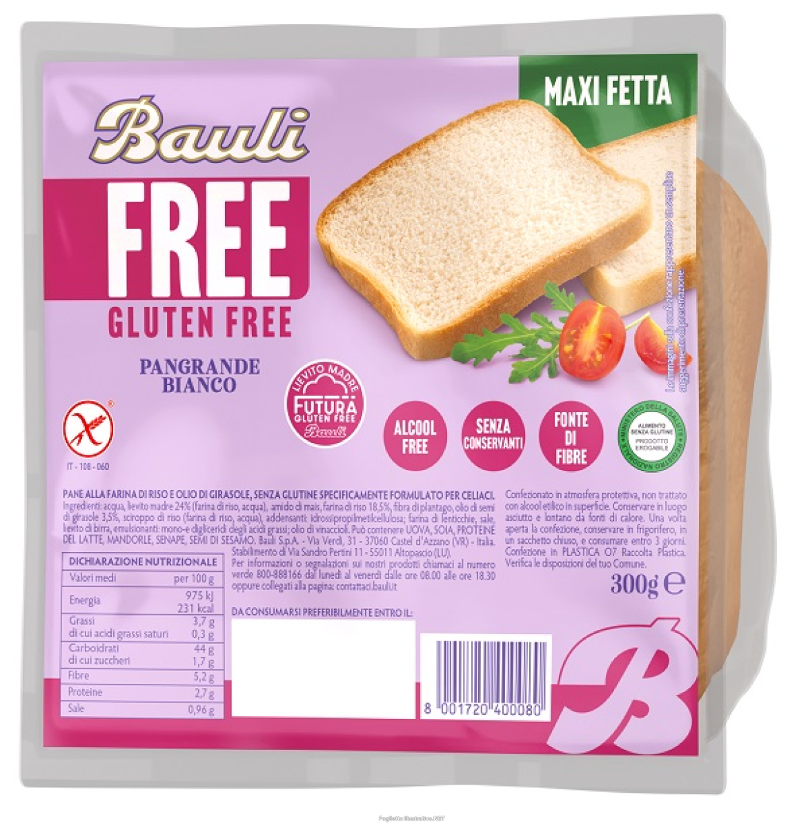 Trova Offerte di bauli free pangrande bianco 300 g e compra online