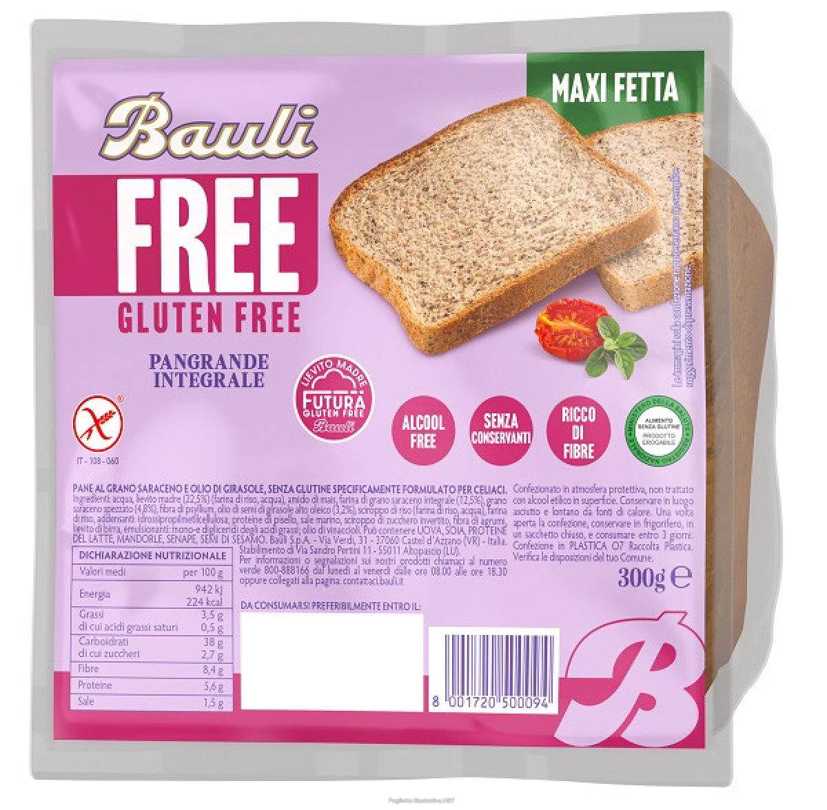 Trova Offerte di bauli free pangrande integrale senza glutine 300 grammi e compra online
