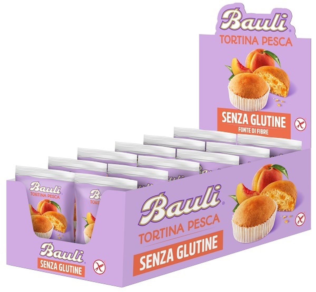 Trova Offerte di bauli tortina buonessere pesca espositore 12 pezzi da 35 g e compra online