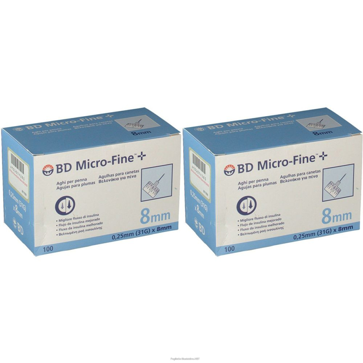 Trova Offerte di bd micro-fine™+ aghi per penna 8 mm 31g set da 2 2x100 pz ago inie e compra online