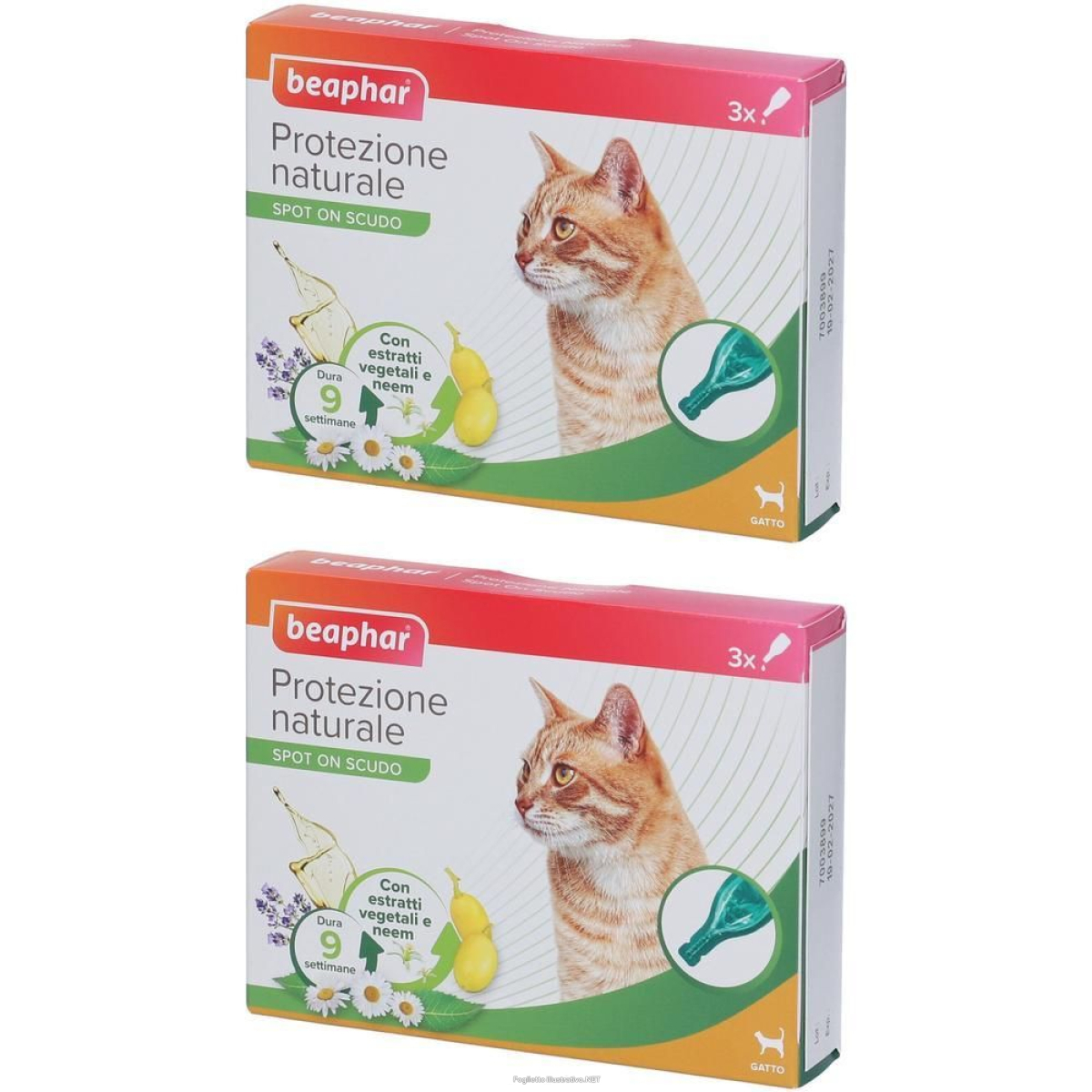Trova Offerte di beaphar protezione naturale spot on scudo gatto 2x3x1 ml pipette monod e compra online