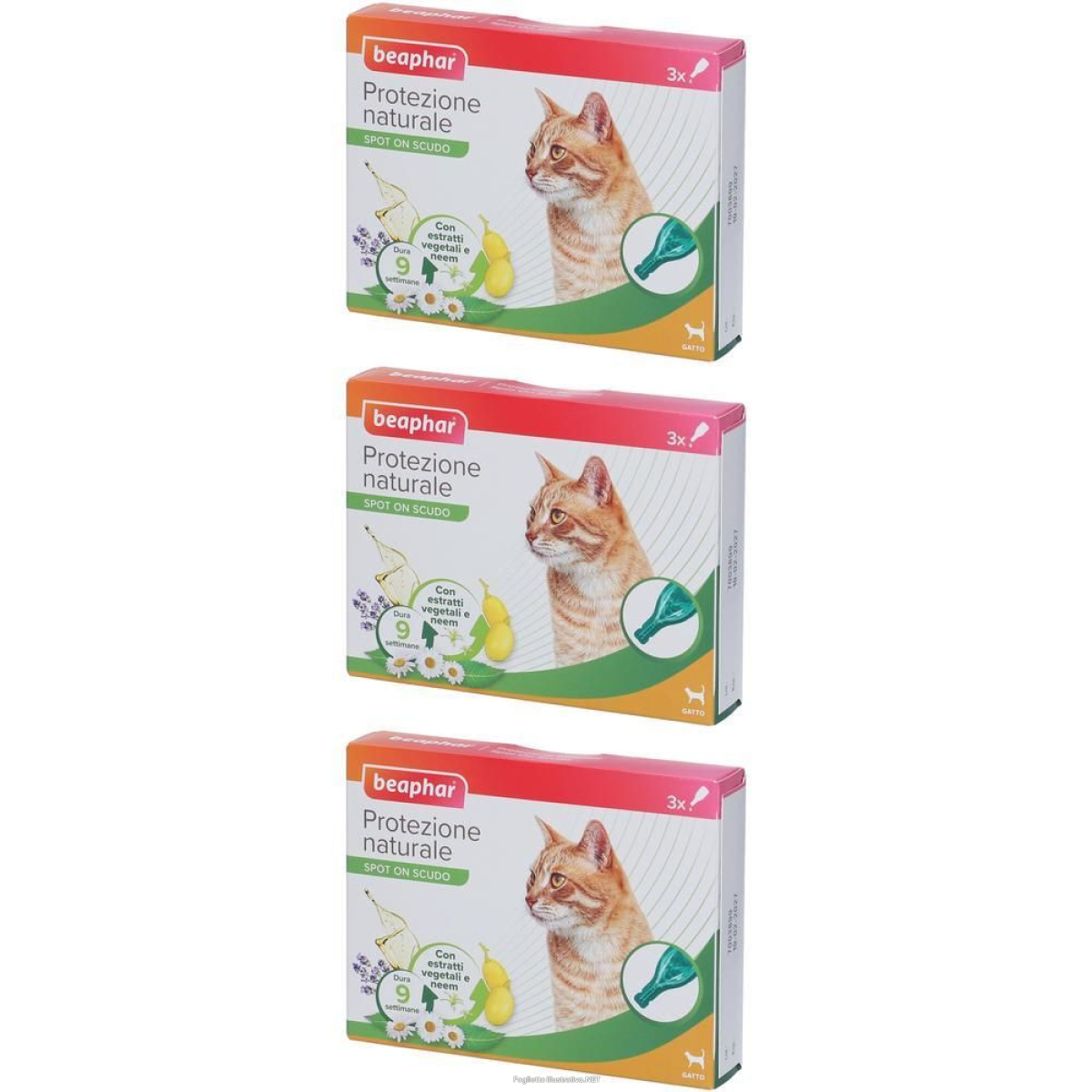 Trova Offerte di beaphar protezione naturale spot on scudo gatto 3x3x1 ml pipette monod e compra online