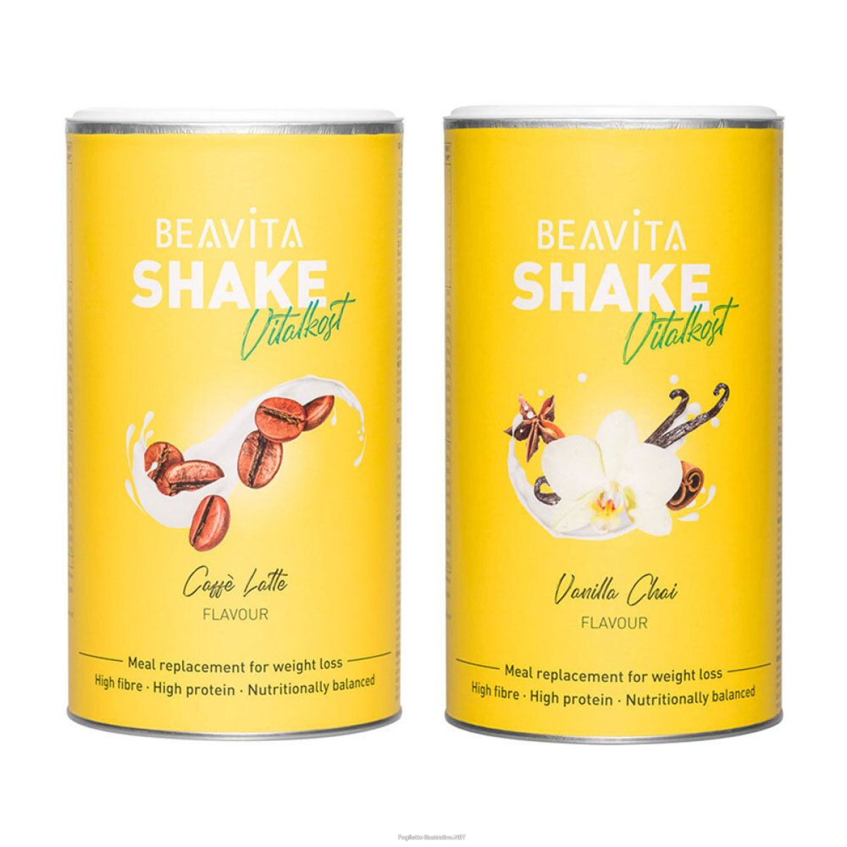 Trova Offerte di beavita vitalkost caffé latte + vanilla chai 2x572 g polvere e compra online