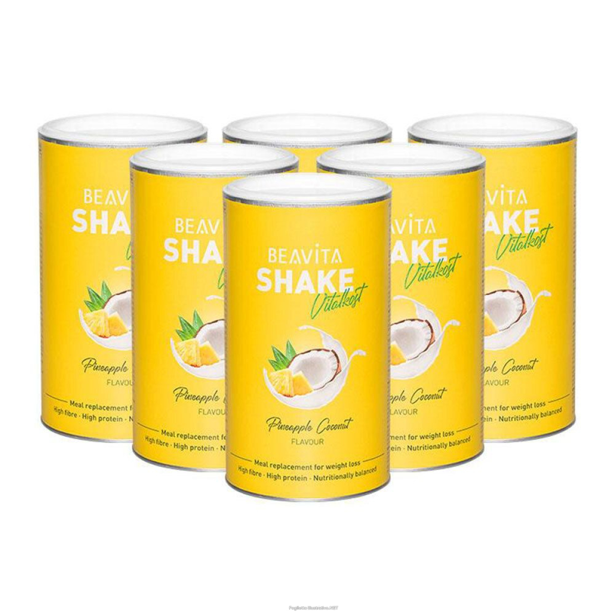 Trova Offerte di beavita vitalkost cocco-ananas set da 6 6x572 g polvere e compra online