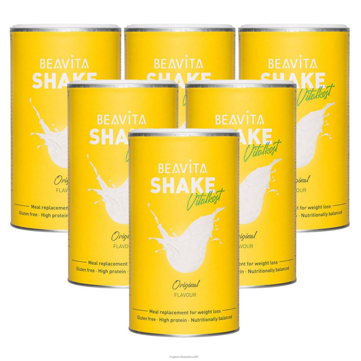 Trova Offerte di beavita vitalkost original vanilla set da 6 6x500 g polvere e compra online