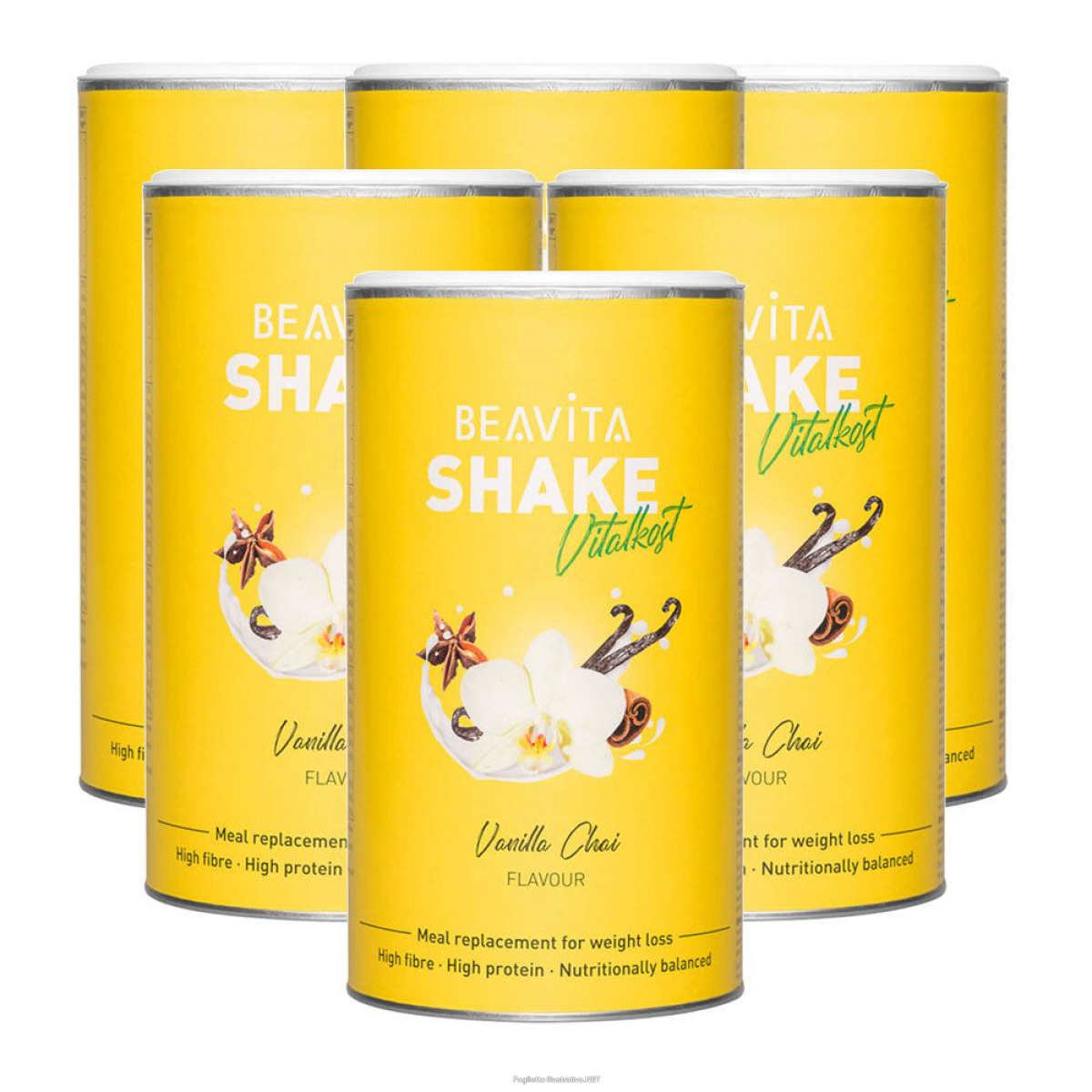 Trova Offerte di beavita vitalkost plus vanilla chai set da 6 6x572 g polvere e compra online